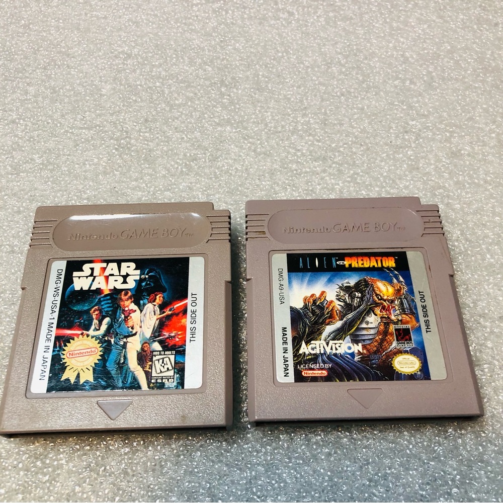 Activision Alien vs. Predator Star Wars Lot 2 (Nintendo Game Boy) Works Tested